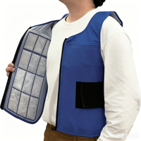 Gilet de refroidissement PCM réutilisable avec packs de glace – Soulagement de la chaleur pour le travail en extérieur en été