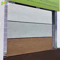 Revêtement extérieur en ciment à grain de bois résistant aux intempéries pour villa, terrasse composite, panneau en fibre-ciment
