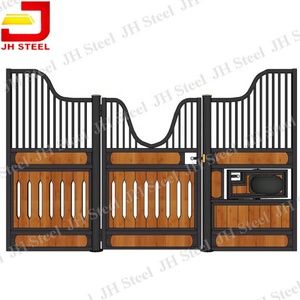 Carbonisé Bambou Classique Équine Grande Structure Maison Panneaux de Cheval Stable Décrochage - Product Image 1