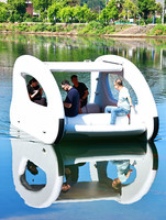 Bateau gonflable commercial de luxe en PVC avec moteur à réaction DWF, bateau-maison portable à technologie Drop Stitch pour excursions côtières