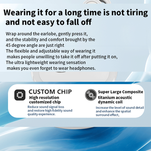 Vente chaude Produits Électroniques pour La Maison En Plein Air 2025 2024 YX31 Faible Latence ENC Oreille Fine Clip-on Boucles D'oreilles Écouteurs Sur Écouteur - Product Image 5