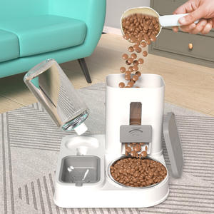 Garrafa Automática de Água e Ração para Cães Ecológica IPX5 à Prova d'Água Alimentador Automático de Gravidade em Material Plástico para Animais de Estimação Pequenos e Médios - Product Image 3