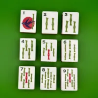 Akrilik Amerikan Mahjong Taşları Seti Kırmızı Klasik Çapraz Stil Amerikan Stili Yetişkin Eğlencesi İçin Uygun, Kumarhane Kumarları İçin Uygun