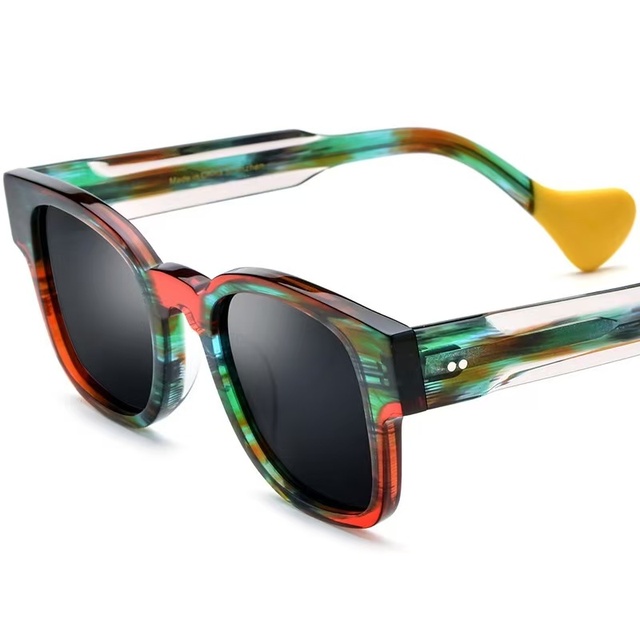 Sunglasses High End Acetate UV400 TAC Lenses Custom Logo Durable Lightweight Retro Fashion Unisex New Glasses Frame
