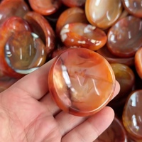 Mangkuk Agate Carnelian Alami Grosir, Ukiran Mosaik Kristal Merah, Dekorasi Rumah untuk Penyembuhan