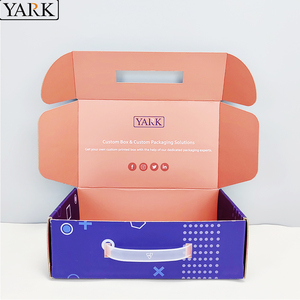 3ply Kraft Corrugated Matte Finish Custom Design UV/<b>Hot</b> Stamping Window Foldable Recyclable Eco Friendly Mailer Box for Shoes - Product Image 5