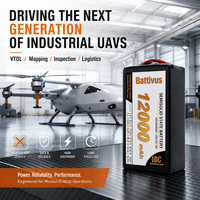 Аккумулятор Battivus 12S 52.2V 12Ah полутвердотельный LiPo 210 Втч/кг с высокой энергетической плотностью для БПЛА с вертикальным взлетом и посадкой, самолетов с фиксированным крылом и дронов с длительным временем полета
