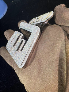 Collar con Colgante de Diamante Moissanite VVS en Plata de Ley, Personalizado OEM/ODM para Hombre y Mujer - Product Image 4