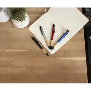 Bolígrafo de bambú de 3 colores, merchandising sostenible - Product Image 2