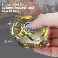 Spinner de Dedo Transformable en Robot, de Plástico, con Diseño Atractivo, Juguete de Moda con Doble Forma de Transformación