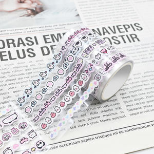 Linda cuenta de mano pegatina japonesa cinta adhesiva decorativa PET washi cinta adhesiva - Product Image 1
