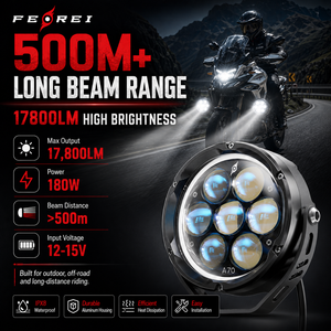 Luz Auxiliar Inteligente para Motocicleta Ferei, Resistente al Agua IPX8, Luz LED Antiniebla para BMW, <span class=keywords><strong>Honda</strong></span> Goldwing, Harley Davidson - Product Image 3