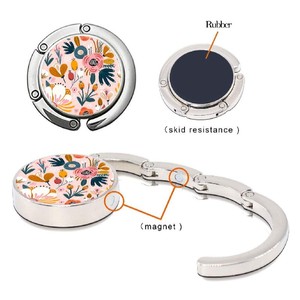 Folding <b>Hook</b> Metal Bag Hanger Round <b>Table</b> Edge <b>Handbag</b> <b>Hook</b> - Product Image 2