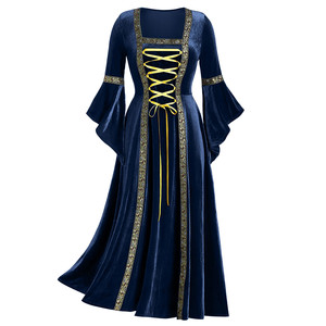 HP Vintage <b>Royal</b> Clothing Medieval Costumes Carnival <b>Party</b> Cosplay Costume Middle Ages Retro Style Long <b>Dress</b> - Product Image 2