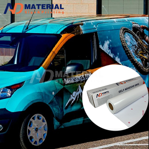 120gsm/140 Glossy Matte White PVC <strong>Printable</strong> Large Format Self <strong>Adhesive</strong> <strong>Vinyl</strong> <strong>Roll</strong> for Eco Solvent Printing UV Printing - Product Image 2