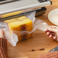 Sac d'emballage sous vide en plastique transparent imperméable PA/PE de qualité alimentaire de 28 cm * 40 cm, sac de scellage sous vide gaufré