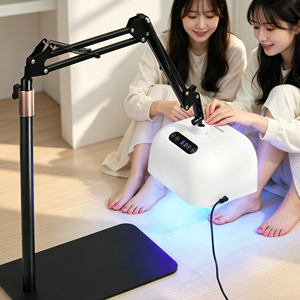 Lampe à ongles professionnelle SNRQI pour pédicure, 33 perles, lumière UV, sécheuse à ongles, séchage rapide, durcissement du gel UV, lampe UV pour les <span class=keywords><strong>pieds</strong></span>, <span class=keywords><strong>4</strong></span> minuteries avec support - Product Image 3