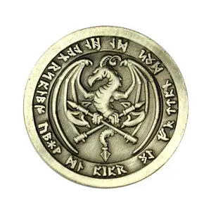Free Design Stamping 3d Zinc Alloy Challenge gold coin silver coins old coins Double Commemorative Souvenir