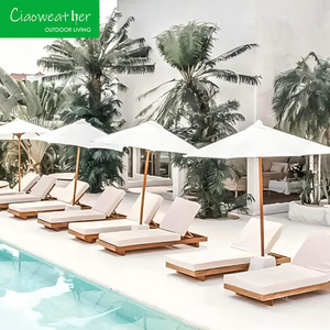 <span class=keywords><strong>Chaise</strong></span> longue <span class=keywords><strong>de</strong></span> jardin en <span class=keywords><strong>bois</strong></span> pour l'extérieur, idéale pour les hôtels, les centres <span class=keywords><strong>de</strong></span> villégiature et les plages, avec coussin imperméable - Product Image 1