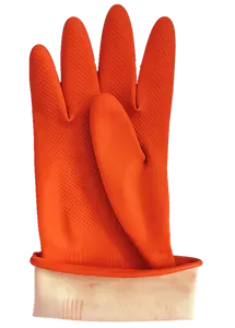 Orange Color With Cotton Inside Hand Work Glove