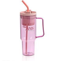 Couvercles de verre 40 OZ pour gobelet Stanley Cup Tumbler Couvercle de remplacement résistant aux éclaboussures Mug de remplacement pour Stanley