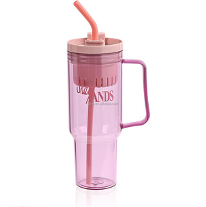 Couvercles de verre 40 OZ pour gobelet <span class=keywords><strong>Stanley</strong></span> Cup Tumbler Couvercle de remplacement résistant aux éclaboussures <span class=keywords><strong>Mug</strong></span> de remplacement pour <span class=keywords><strong>Stanley</strong></span> - Product Image 2