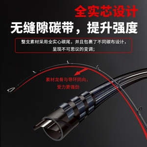 <span class=keywords><strong>Canne</strong></span> à pêche en eau salée Muyulang en fibre de carbone solide de taille moyenne, action rapide, avec poignée en EVA et guides SIC pour la pêche à la perche, au marlin, au bar et au <span class=keywords><strong>brochet</strong></span> - Product Image 2