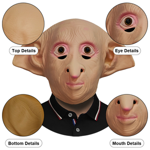 <strong>Dobby</strong> Elf Cute Latex <strong>Mask</strong> Movie Character Headpiece for Halloween Party Role Play Cosplay Prop Customizable - Product Image 3