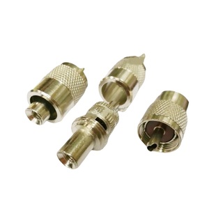 Pl259 UHF nam cắm Hàn Coax nối cho RG58 U wdfr195 rg400 belden 9907 RF cáp đồng trục - Product Image 3