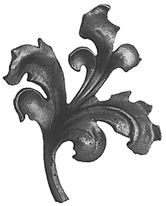 Accessori per cancelli in ferro battuto decorativi con motivo a foglie e <span class=keywords><strong>fiori</strong></span> per recinzioni - Product Image 6