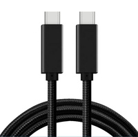Cable USB-C a USB-C de 100W, 20Gbps, USB 3.2 Gen2, Chip E-Marker, Compatible con Sincronización de Video 4K a 60Hz, Cable Trenzado de Nailon