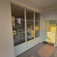Porte coulissante en acier à rupture de pont thermique, double vitrage, cadre isolé, insonorisée, étanche, pour supermarchés français, villas résidentielles