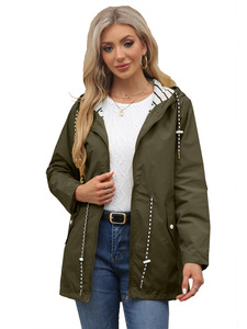 <span class=keywords><strong>Imperméable</strong></span> à capuche pour <span class=keywords><strong>femme</strong></span>, poncho vintage d'<span class=keywords><strong>été</strong></span> en polyester, longueur régulière, <span class=keywords><strong>imperméable</strong></span>, à manches longues, nouveau modèle européen américain 2026 - Product Image 5