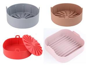 Bandeja <span class=keywords><strong>de</strong></span> silicona cuadrada para repostería, <span class=keywords><strong>accesorios</strong></span> para olla a presión, olla <span class=keywords><strong>de</strong></span> silicona para freír <span class=keywords><strong>aire</strong></span> - Product Image 5