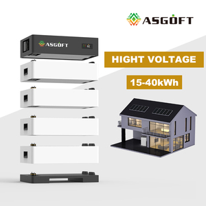 Asgoft High Voltage 409.6V/100Ah Energy Storage Battery EU Stock 20/25/30/35/40KWH Electricity <b>Generator</b> for <b>Solar</b> CAN IP65 - Product Image 2