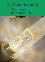 Ampoules de maïs LED AC85-265V 9W cristal de verre blanc E27 E14 B22 lumières en aluminium 3000K 4000K 6000K Options de couleur pour le bureau de plafond