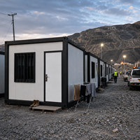 Maison modulaire préfabriquée à installation rapide pour l'hébergement du personnel, les dortoirs des ouvriers d'usine et les camps de travail