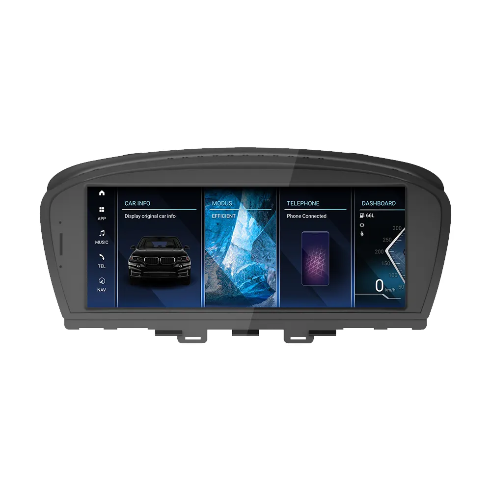 Cảm ứng dọc Tesla phong cách màn hình Android 12 GPS Auto Stereo video đài phát thanh GPS NAVI Máy nghe nhạc Carplay cho BMW 3 Series E60