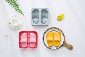 แม่พิมพ์เค้กซิลิโคนแบบไม่ติดกระทะ ดีไซน์รองเท้าแตะน่ารัก เกรดอาหาร ใช้ซ้ำได้ แม่พิมพ์ซิลิโคนแม่เหล็กสำหรับทำช็อกโกแลต ลูกอม และน้ำแข็ง DIY - Product Image 6