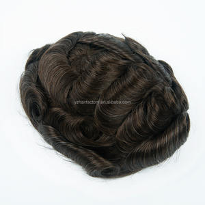 ทูเป้ผมแท้คุณภาพสูง น้ำหนักเบา ความหนาแน่นสูง สำหรับผู้ชาย แบบหนังศีรษะบาง  แบบผมสั้น  ติดตั้งแบบ V Loop  ขนาด 0.02  ระบบผมบางพิเศษสำหรับผู้ชาย - Product Image 2