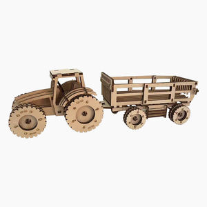 Jouets éducatifs DIY <span class=keywords><strong>Tracteur</strong></span> Jigsaw <span class=keywords><strong>3D</strong></span> Assemblé à la main <span class=keywords><strong>Puzzle</strong></span> en bois - Product Image 1