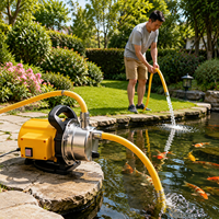 Trupow Hochleistungs-Selbstansaugende Wasserdruckerhöhungspumpe 600W Haushaltswasserversorgungsgerät 2800L/h für Gartenbewässerung