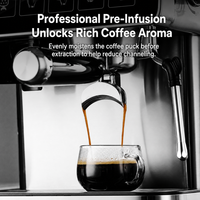Máquina de Espresso Profesional Portátil de 20 Bares para el Hogar con Molinillo de Granos de Café, Función de Cappuccino, Uso en Hoteles, Personalizable de Fábrica