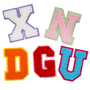 Nhà Máy Tùy Chỉnh Chenille Thư Các Bản Vá Lỗi Và Chữ Thời Trang Khuyến Mãi Sắt Trên Thêu Cho Hoodies Quần Áo Thêu - Product Image 6