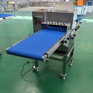 Machine de découpe de viande fraîche entièrement automatique, utilisée pour le transport horizontal et la découpe industrielle de cubes de viande congelée, trancheuse à viande - Product Image 5