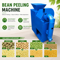 Machine industrielle de décorticage de soja pour le traitement des fèves, haricots noirs, pois et lentilles