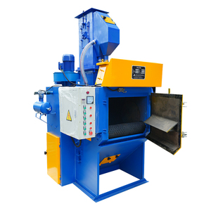 Machine de sablage à bande rotative automatique robuste pour pièces cylindriques - Product Image 4