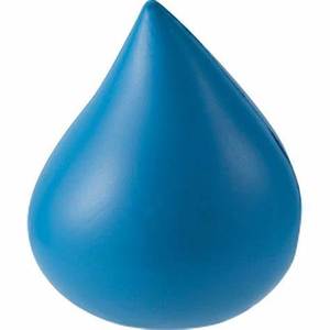 Balle anti-stress en forme de goutte d'eau personnalisable avec logo, vente en gros, promotionnelle - Product Image 1
