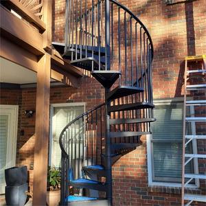 Porteur fort résistant à la rouille d'<span class=keywords><strong>escalier</strong></span> en spirale extérieur galvanisé d'immersion chaude pour l'usage résidentiel et commercial - Product Image 1