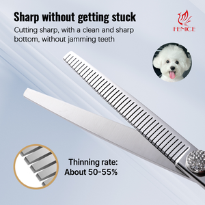 Fenice Wonderful Pet Grooming 50-55% Ciseaux amincissants Ciseaux de toilettage pour animaux de compagnie de 7 pouces pour gaucher uniquement - Product Image 4